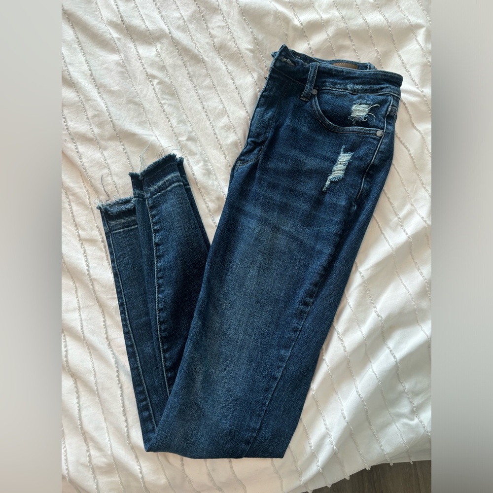 High Waisted Skinny Judy Blue Jeans
